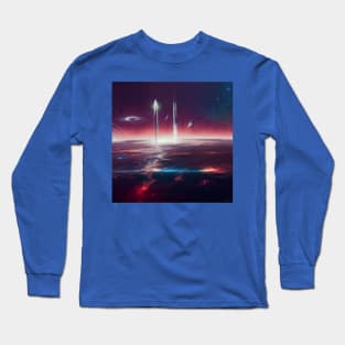 Interplanetary Spaceport Long Sleeve T-Shirt